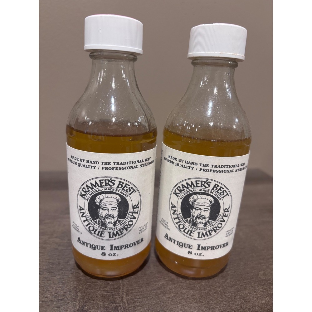 Kramer's Best Antique Improver Wood Furniture Restorer Finish 8 oz Lot of 2
